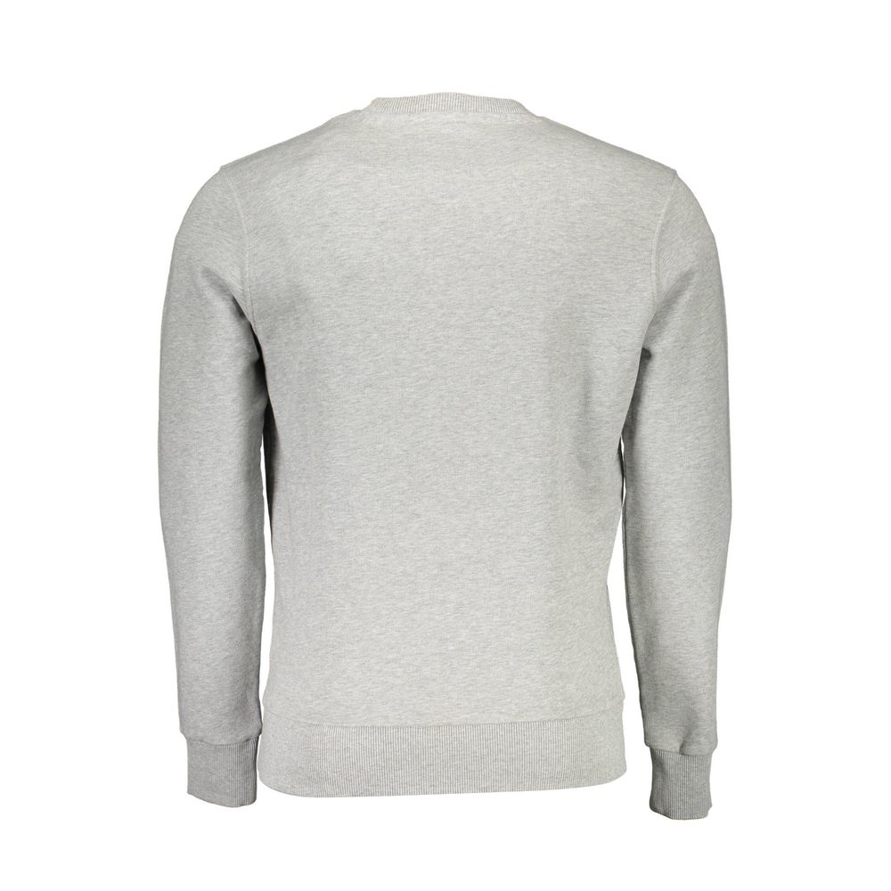 Gray Cotton Men Sweater
