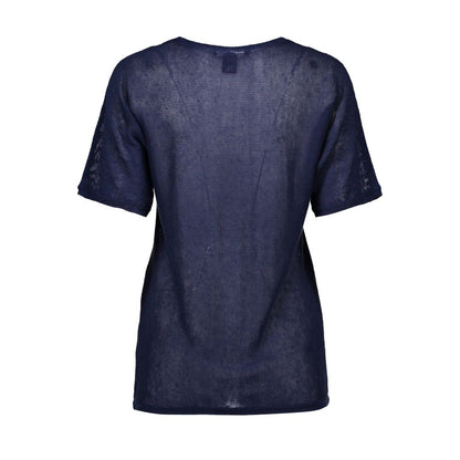 Blue Linen Women Shirt