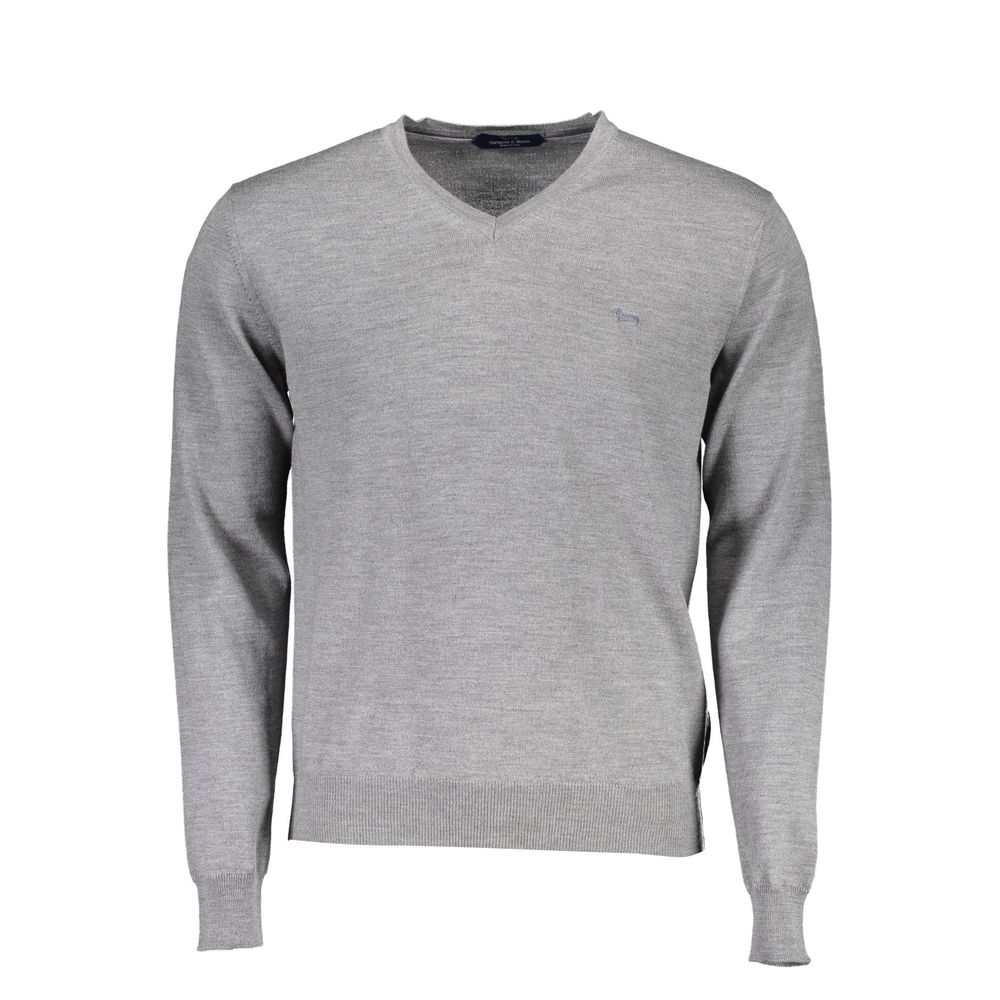 Gray Wool Men Sweater