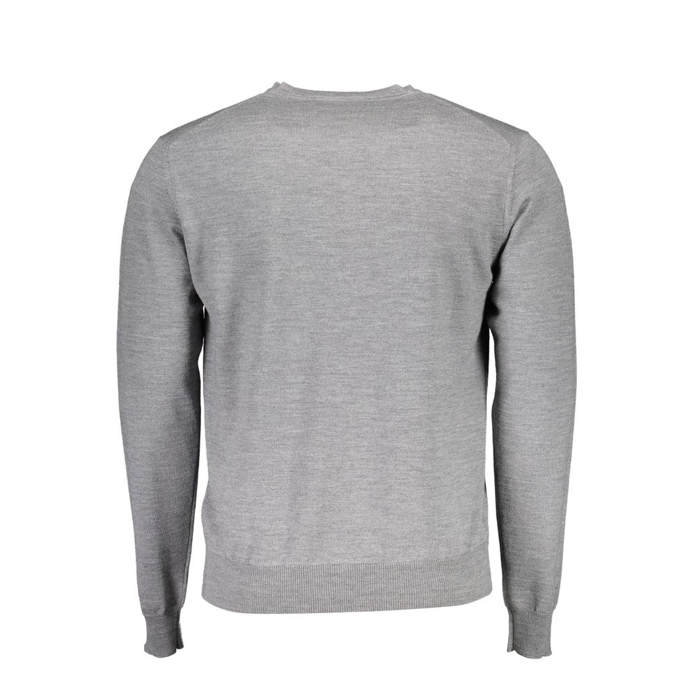 Gray Wool Men Sweater