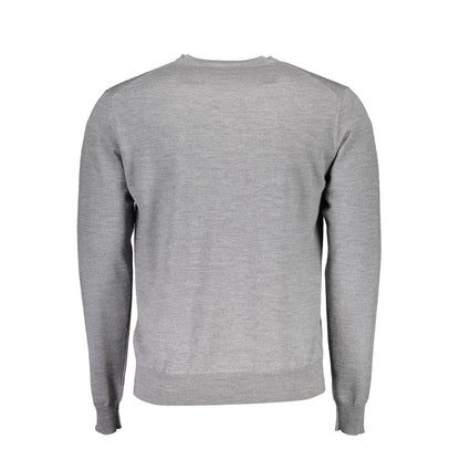 Gray Wool Men Sweater