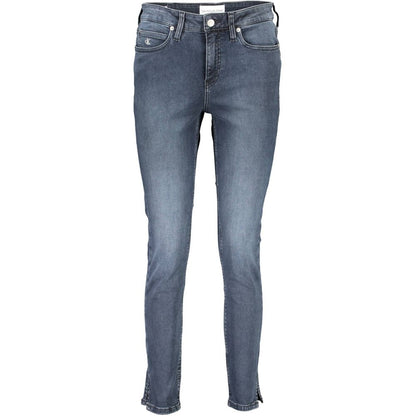 Blue Cotton Women Jeans