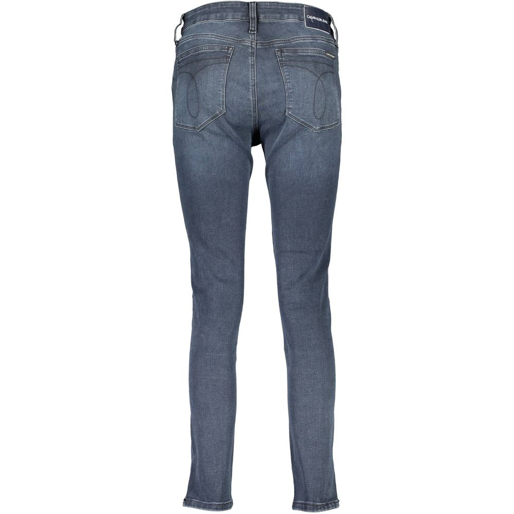 Blue Cotton Women Jeans