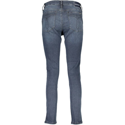 Blue Cotton Women Jeans