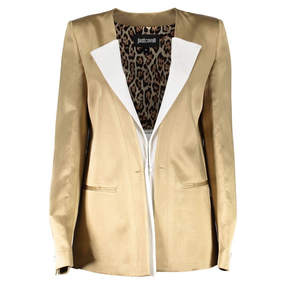 Gold Linen Women Jacket