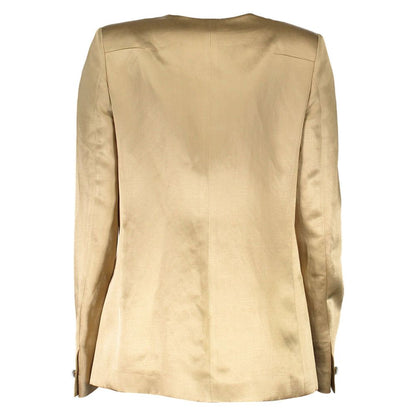 Gold Linen Women Jacket