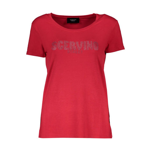 Red Viscose Women Top