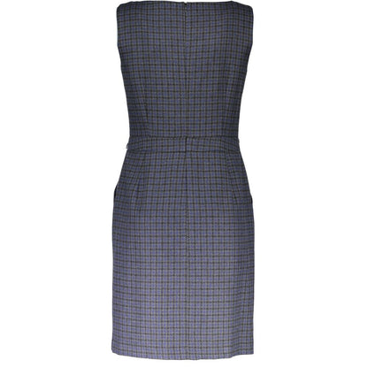 Blue Wool Women Dress