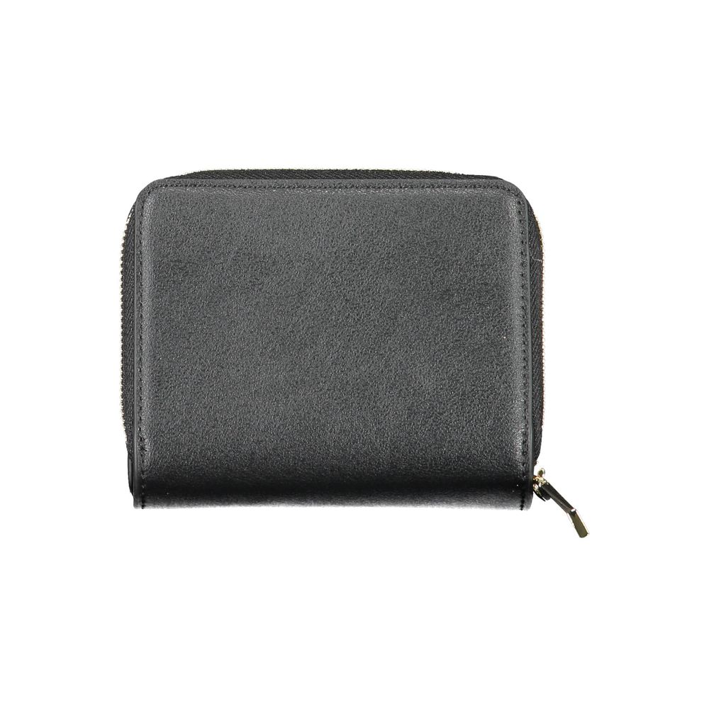 Black Polyvinylchloride Women Wallet
