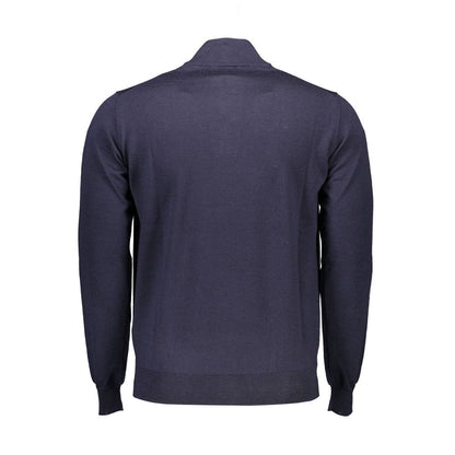 Blue Wool Men Sweater