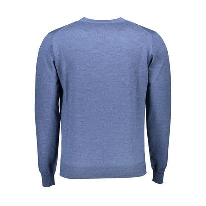 Blue Wool Men Sweater