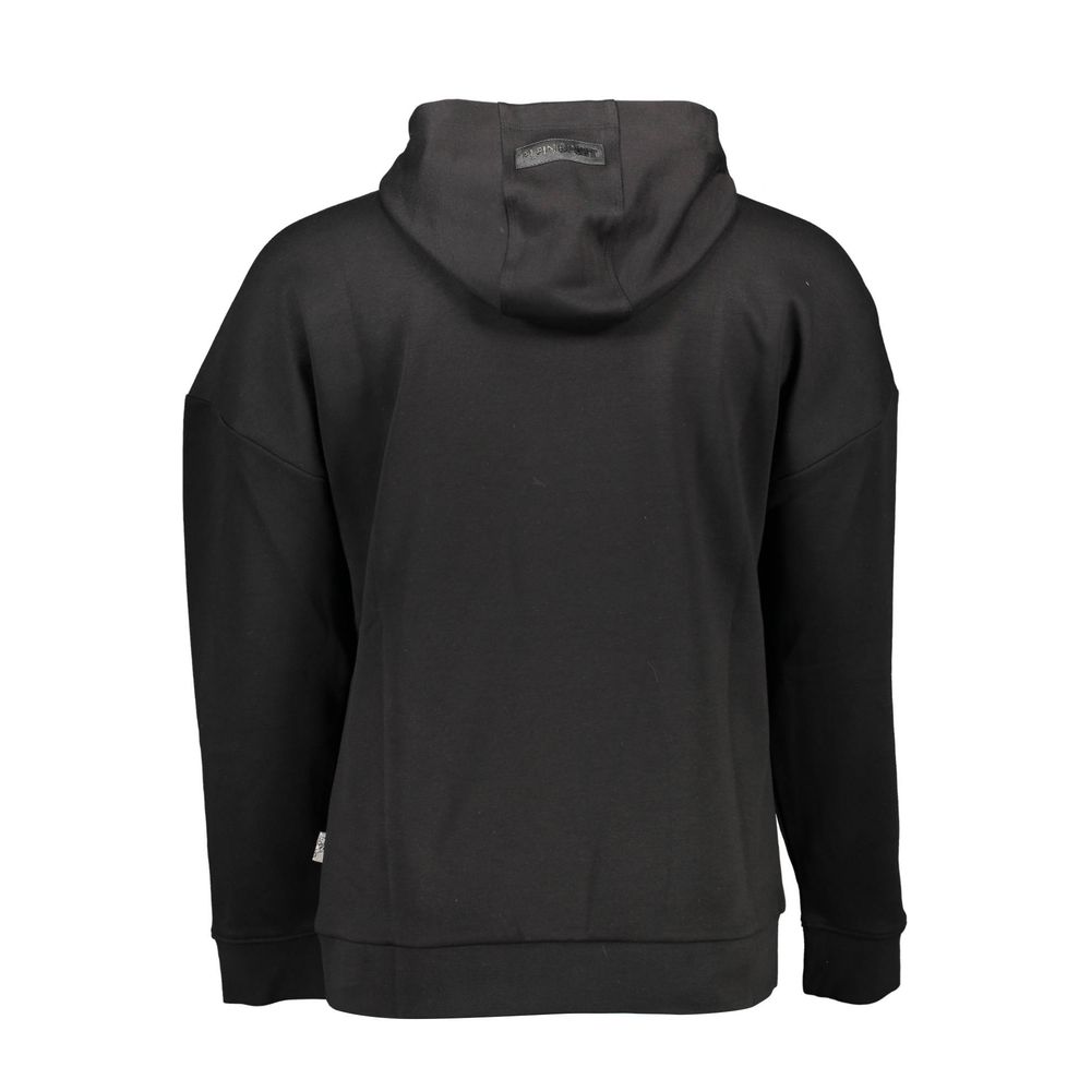 Black Cotton Men Sweater
