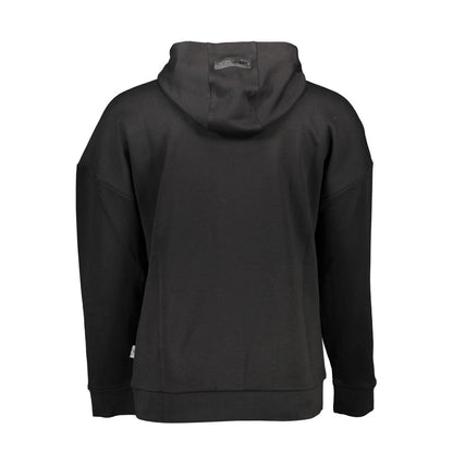 Black Cotton Men Sweater