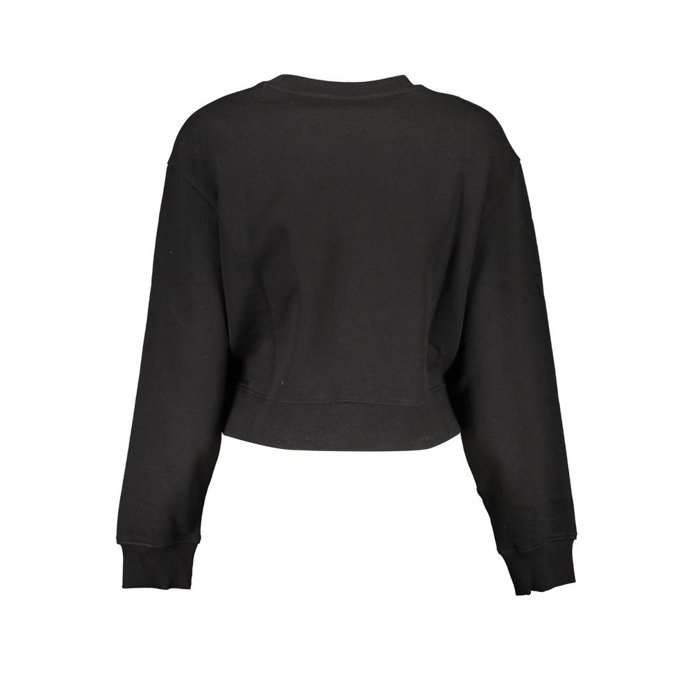 Black Cotton Women Sweater