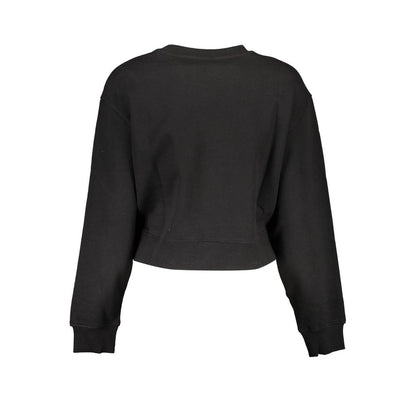 Black Cotton Women Sweater