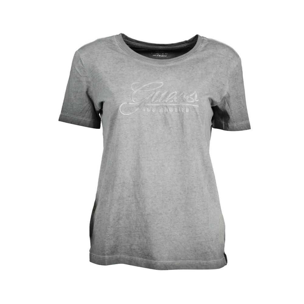 Black Cotton Women T-Shirt