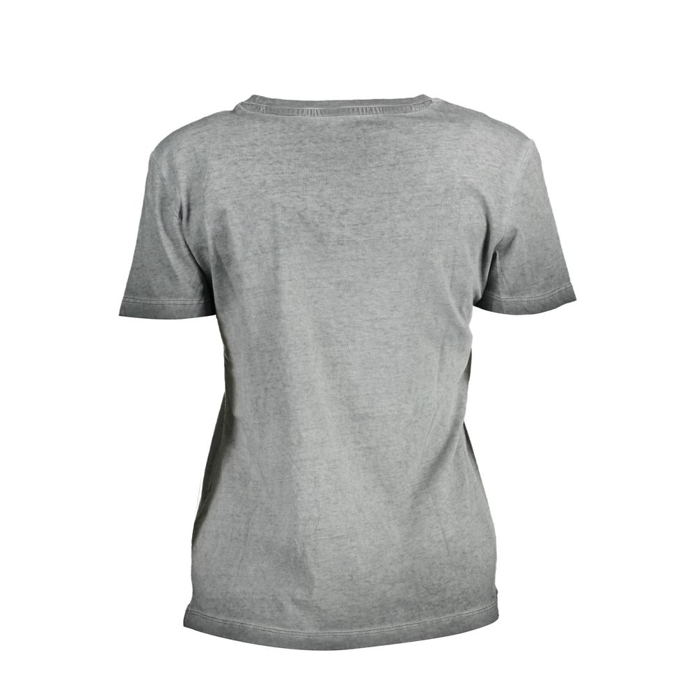 Black Cotton Women T-Shirt