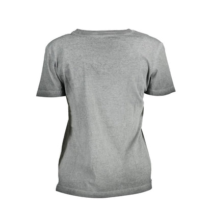 Black Cotton Women T-Shirt