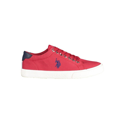 Red Cotton Men Sneaker