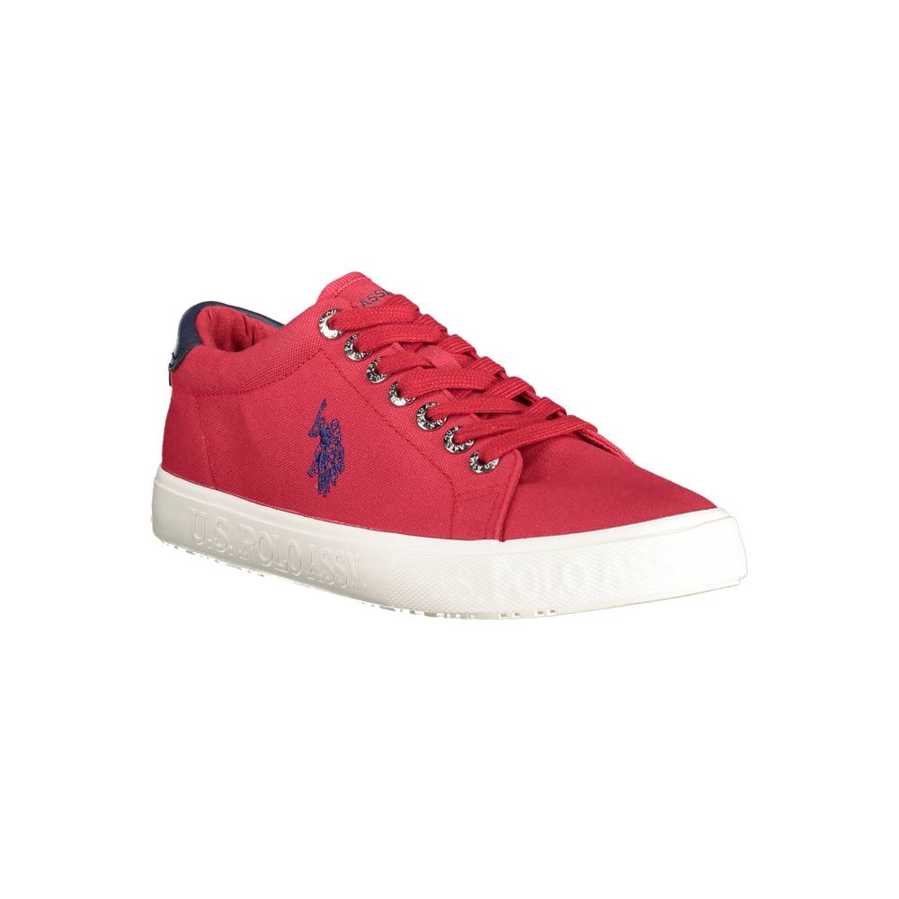Red Cotton Men Sneaker