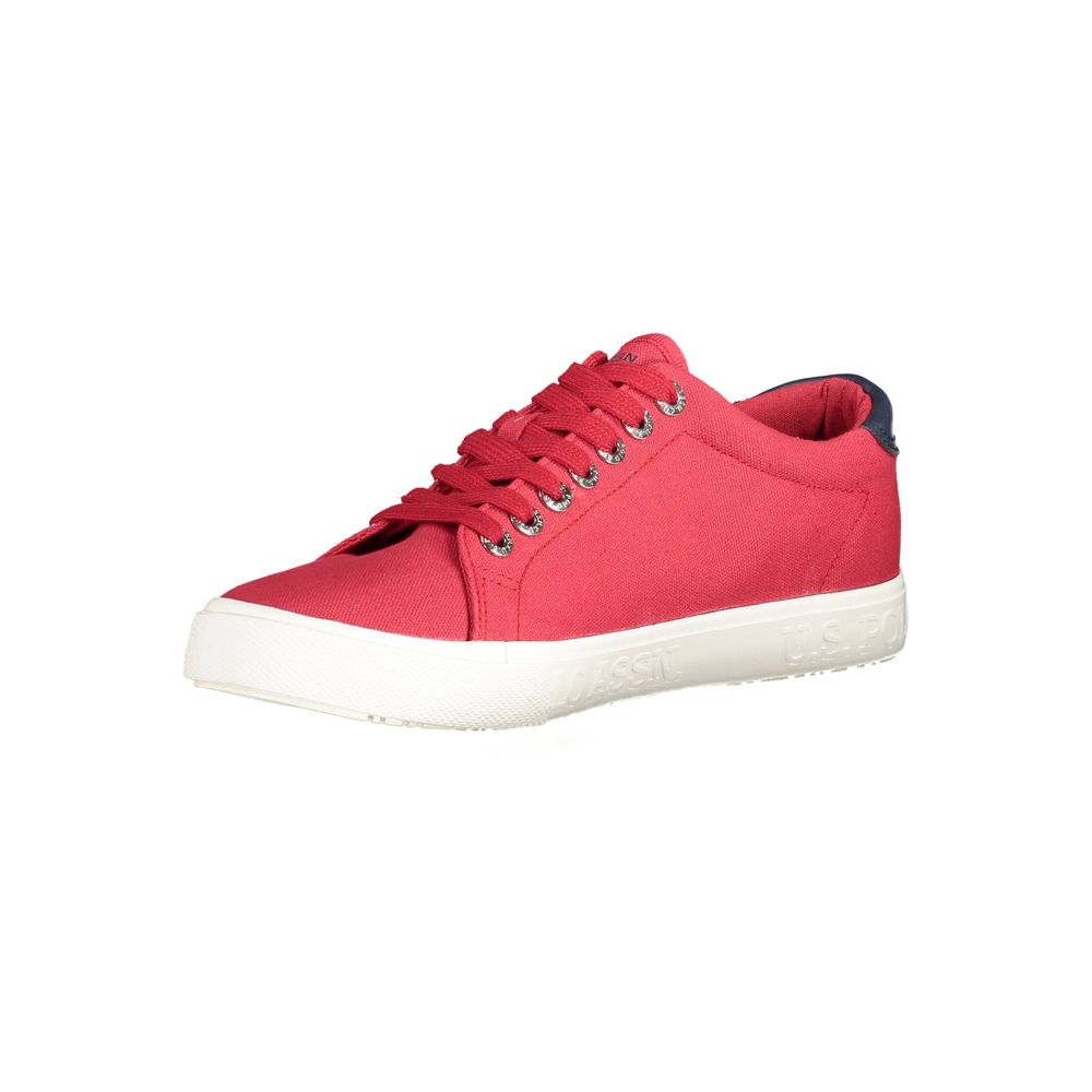 Red Cotton Men Sneaker