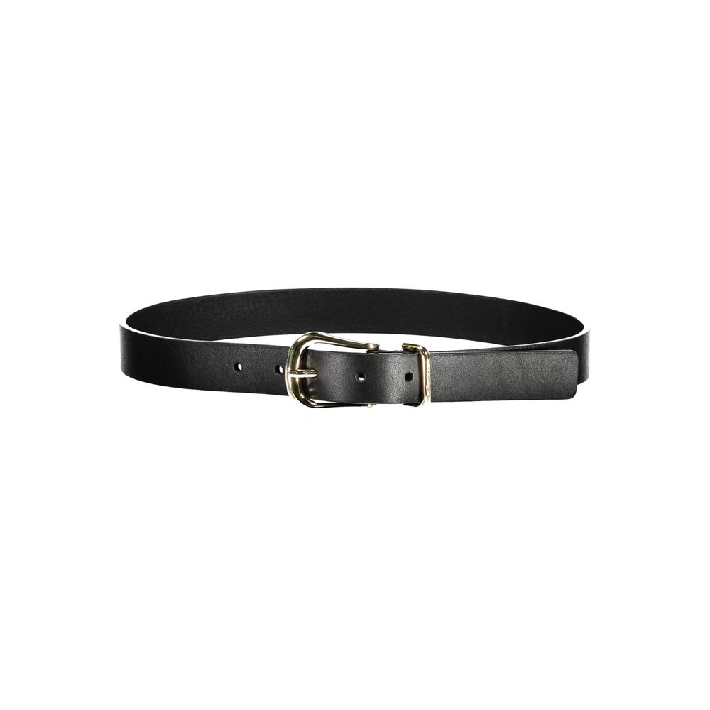 Black Leather Women Belt