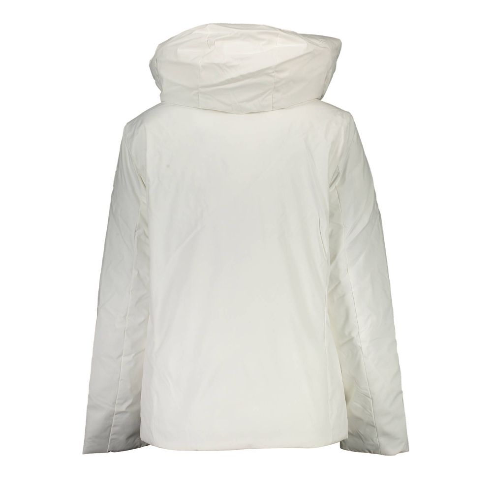 White Polyester Women Jacket