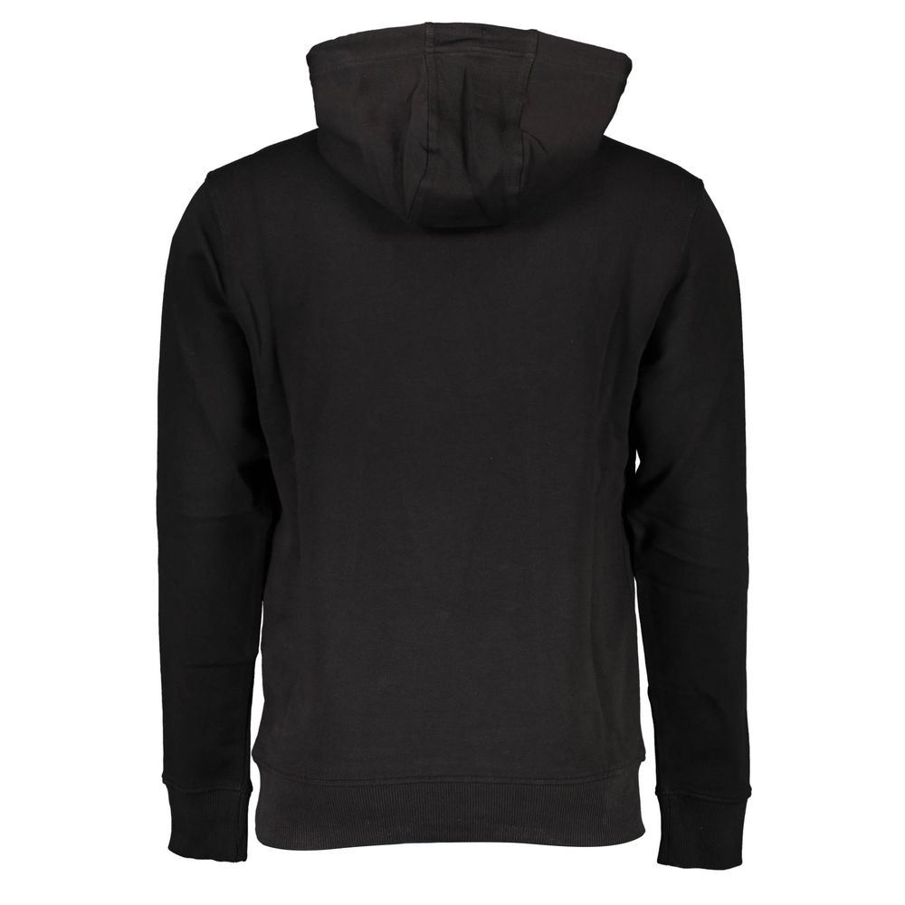 Black Cotton Men Sweater