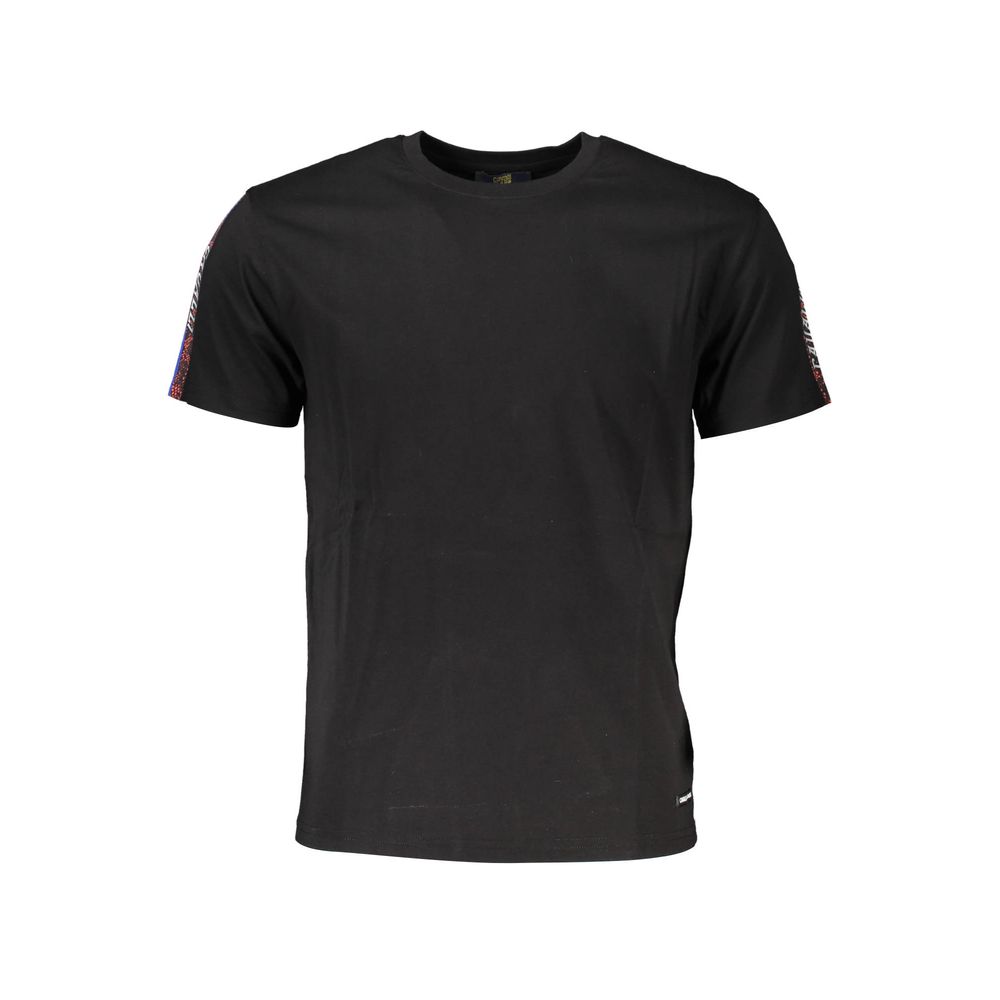 Black Cotton Men T-Shirt
