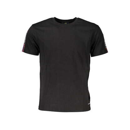 Black Cotton Men T-Shirt