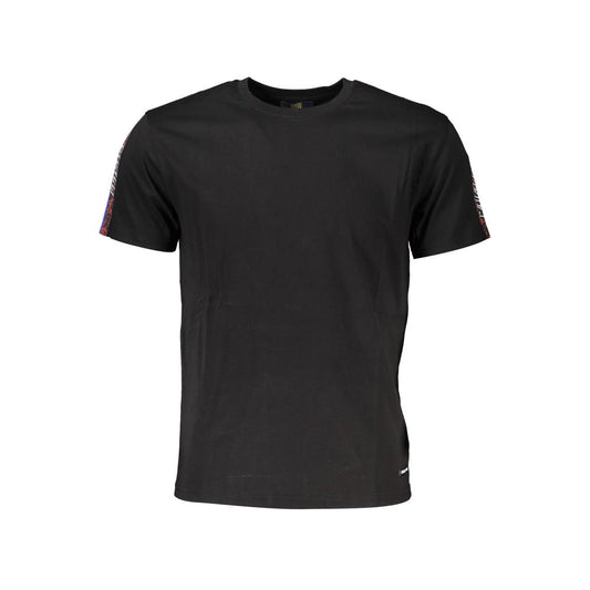 Black Cotton Men T-Shirt