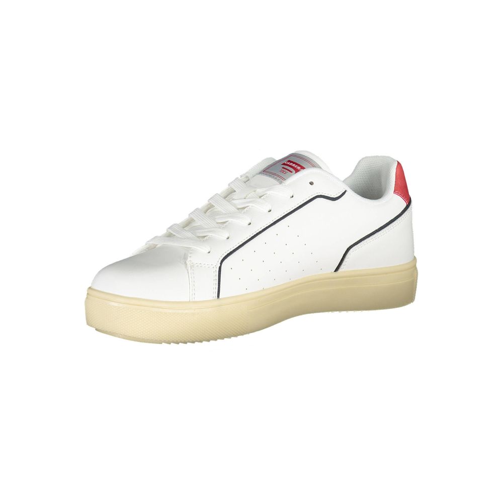 White Polyethylene Men Sneaker