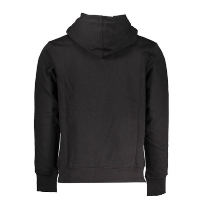 Black Cotton Men Sweater