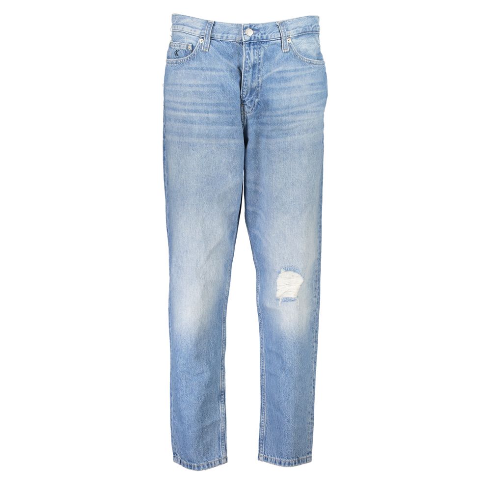 Light Blue Cotton Women Jeans
