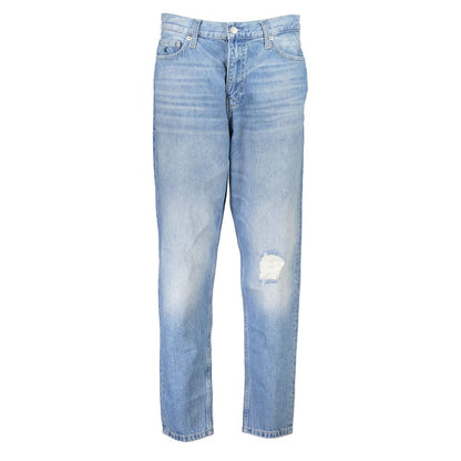 Light Blue Cotton Women Jeans