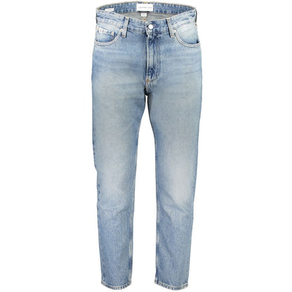 Light Blue Cotton Men Jeans