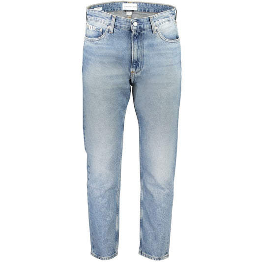 Light Blue Cotton Men Jeans