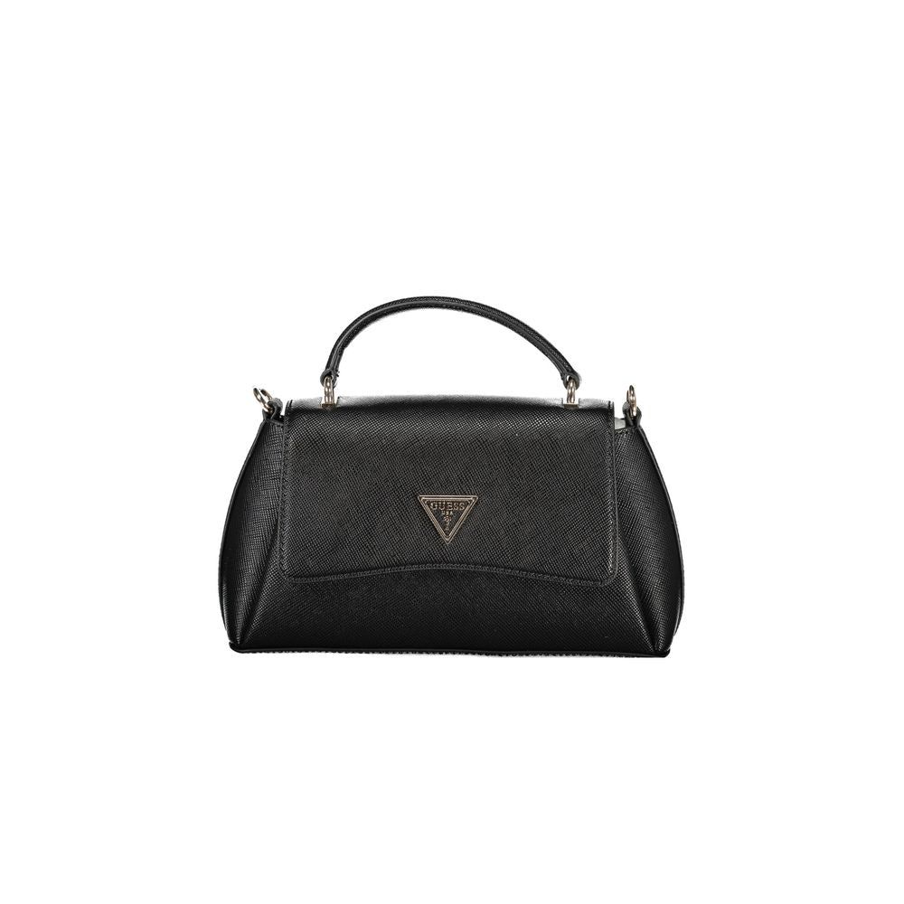 Black Polyethylene Women Handbag