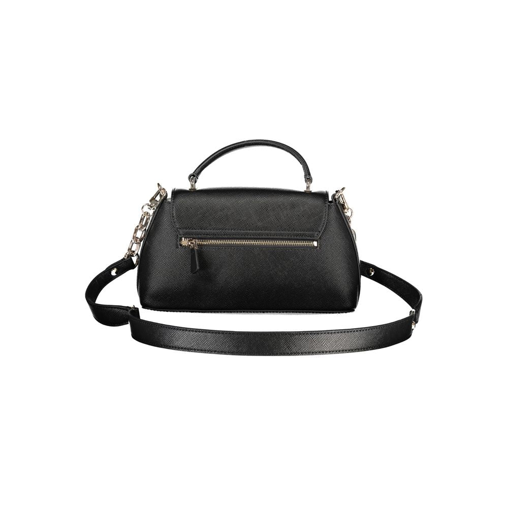 Black Polyethylene Women Handbag