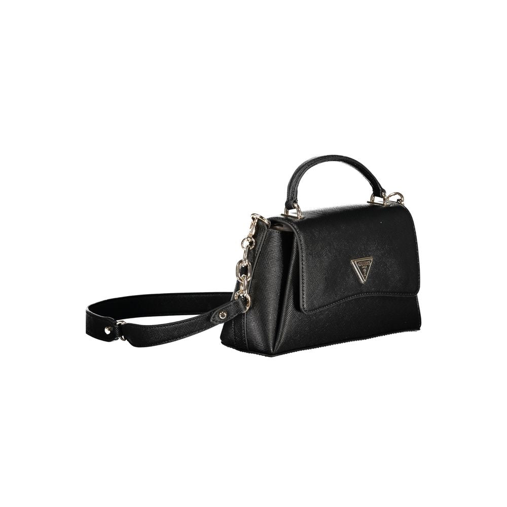Black Polyethylene Women Handbag