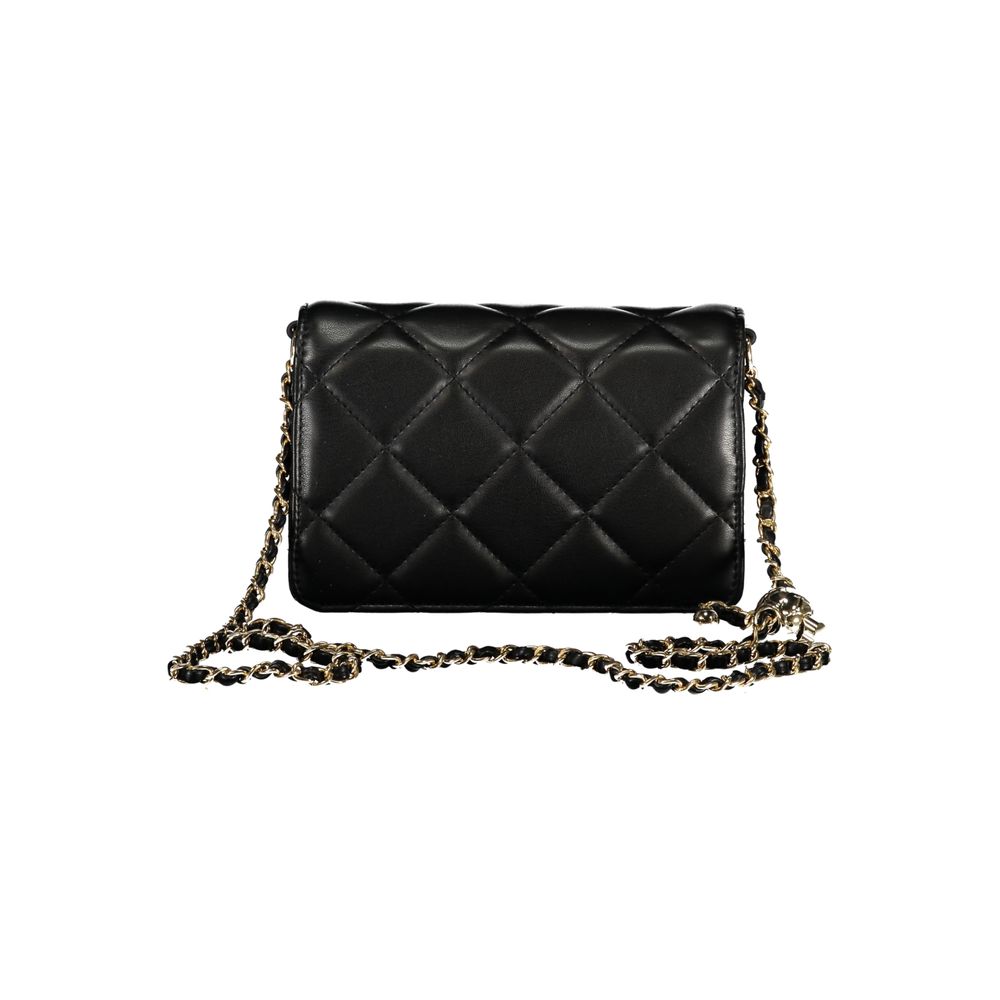 Black Polyethylene Women Handbag
