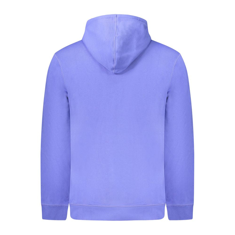 Blue Cotton Men Sweater