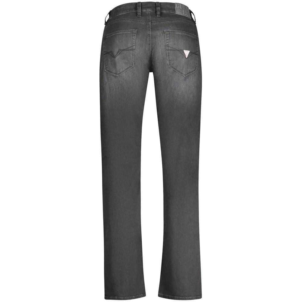 Black Cotton Men Jeans