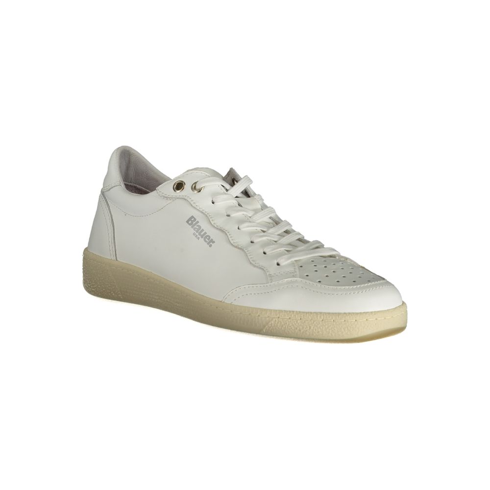 White Leather Men Sneaker