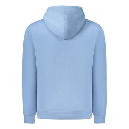 Light Blue Cotton Men Sweater