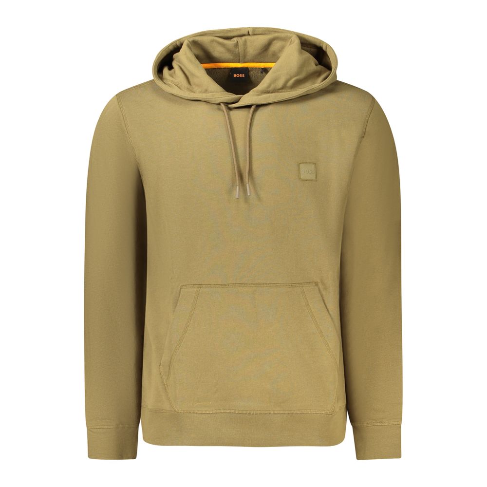 Green Cotton Men Sweater