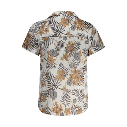 White Polyester Men Shirt