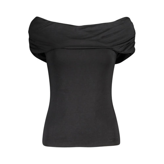 Black Modal Tops & T-Shirt