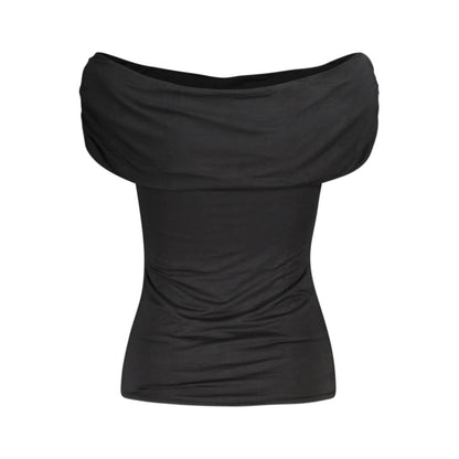 Black Modal Tops & T-Shirt