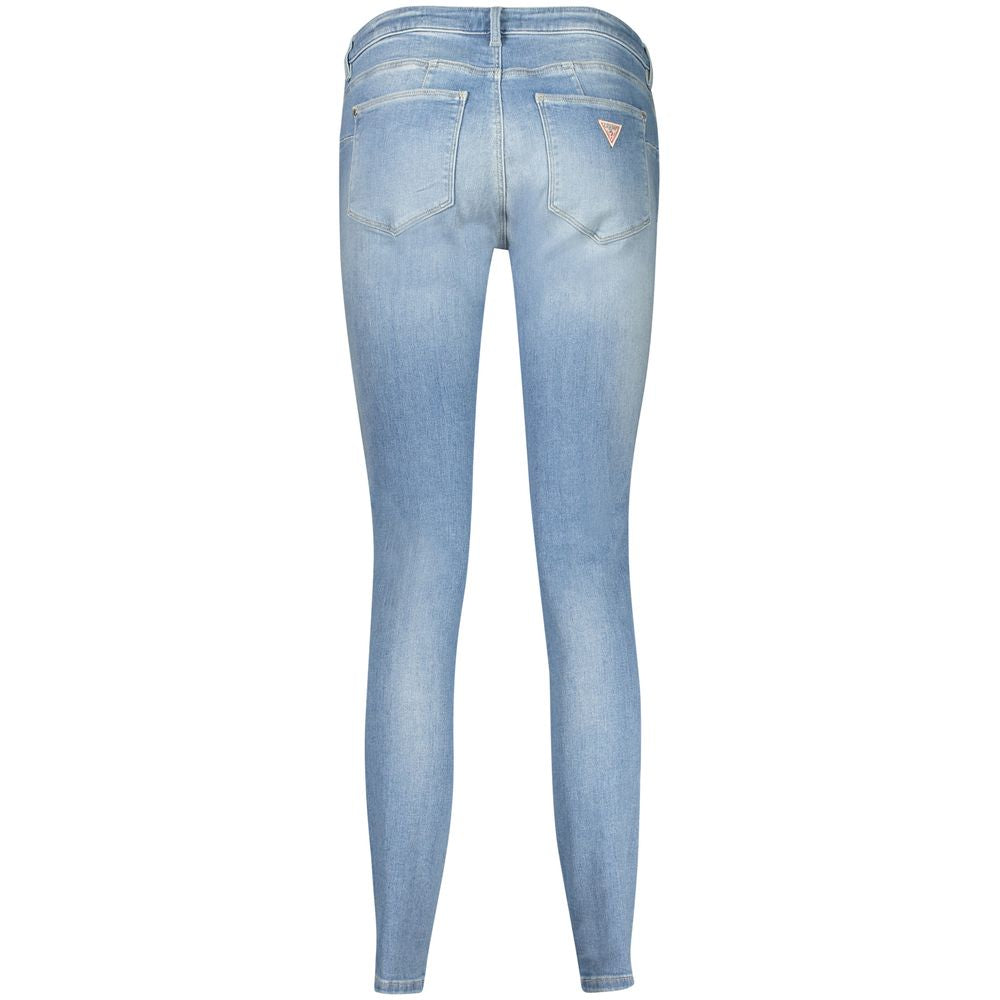Light Blue Recycled Cotton Women Jean